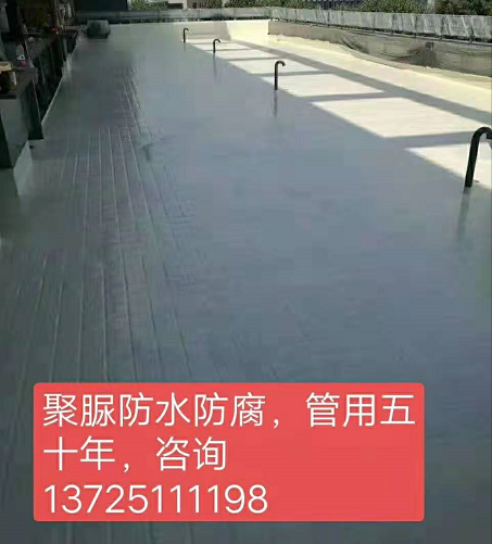房顶地板砖聚脲喷涂
